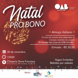 Natal Pro Bono - Garanta sua inscri��o!