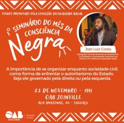 1� Semin�rio do m�s da Consci�ncia Negra