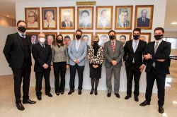 Presidente do TJSC e Diretor do Foro visitam Sede da OAB Joinville