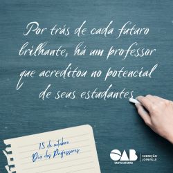 Feliz dia dos professores