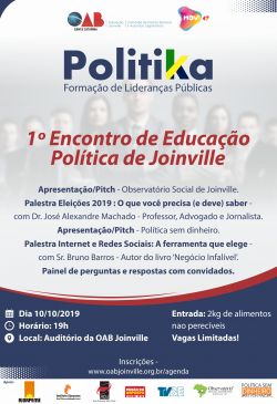 Evento - 1� Encontro de Educa��o Pol�tica de Joinville