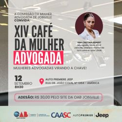 XIV Caf� da Mulher Advogada: 12/09/2024