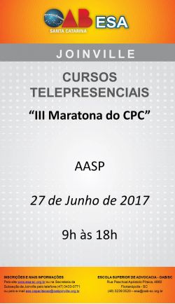 Curso telepresencial: III Maratona do CPC