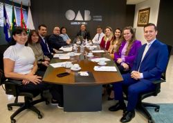 Diretoria da OAB Joinville realiza reuni�o ordin�ria mensal e reuni�o em conjunto com os coordenadores