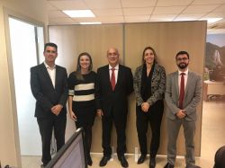 OAB Joinville realiza visita institucional na Justi�a do Trabalho de Joinville