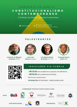 Semin�rio de Direito - Constitucionalismo Contempor�neo 