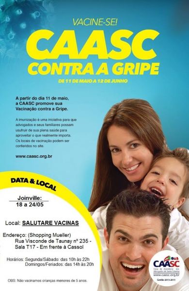 Campanha de Vacina��o contra a gripe 2015: Participe!